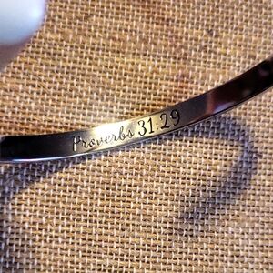 Silver Inspirational Bracelet